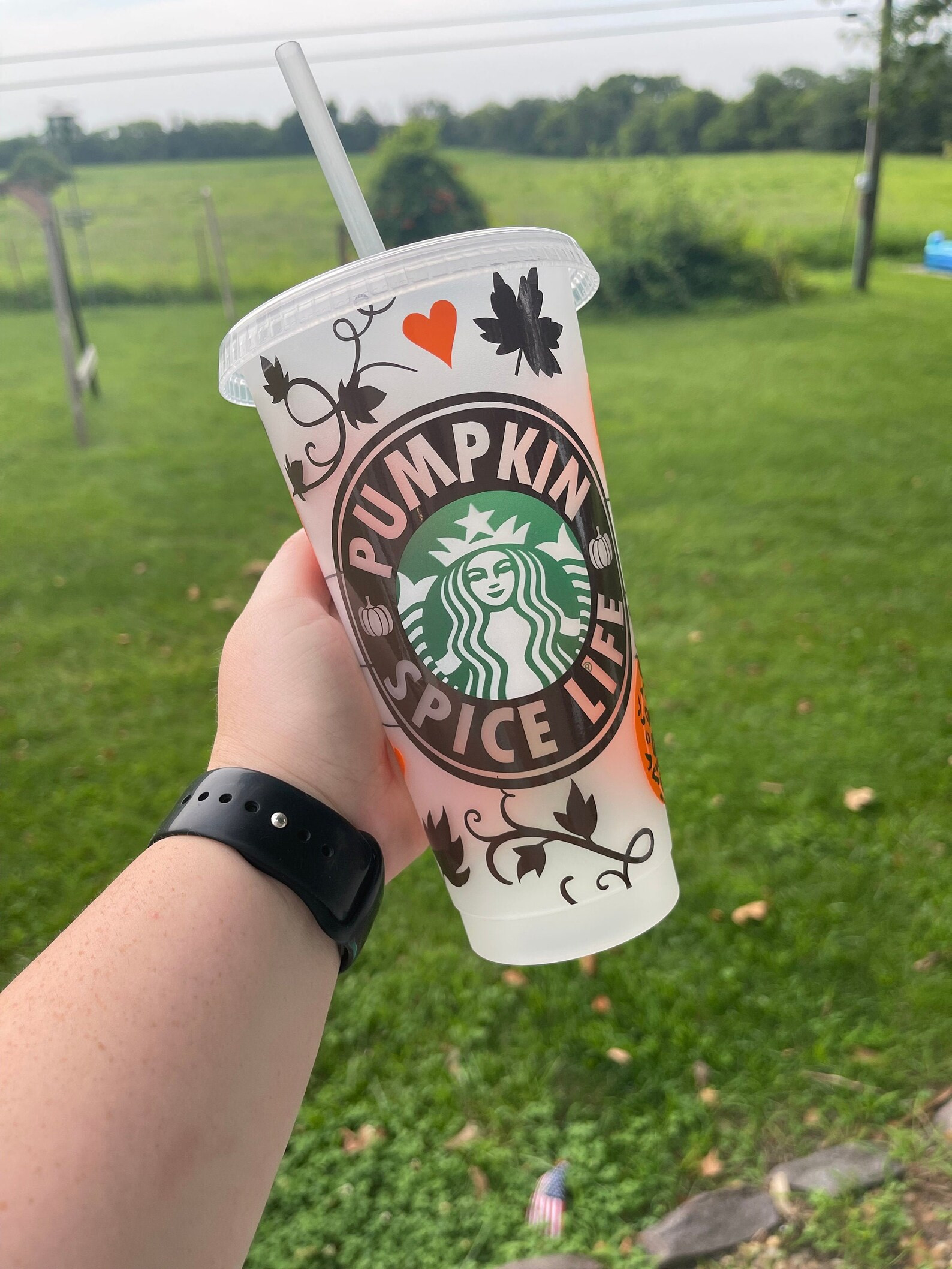 Fall Starbucks Cup, Pumpkin Spice Life, Pumpkin Spice, Pumpkin, Fall, Starbucks Cold Cup | Etsy (US)