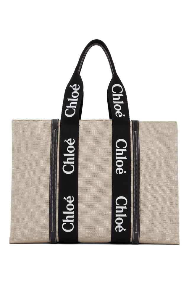 Off-White & Black Large Woody Tote Bag | SSENSE