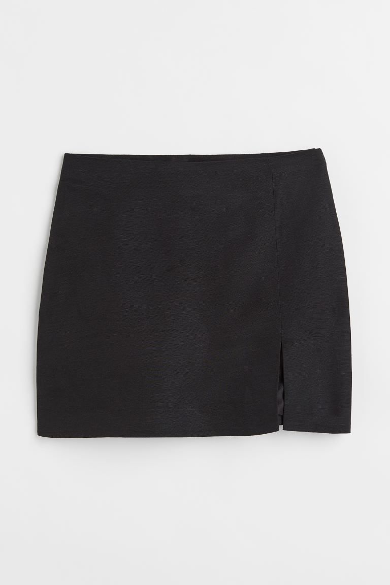 Short linen-blend skirt | H&M (UK, MY, IN, SG, PH, TW, HK)
