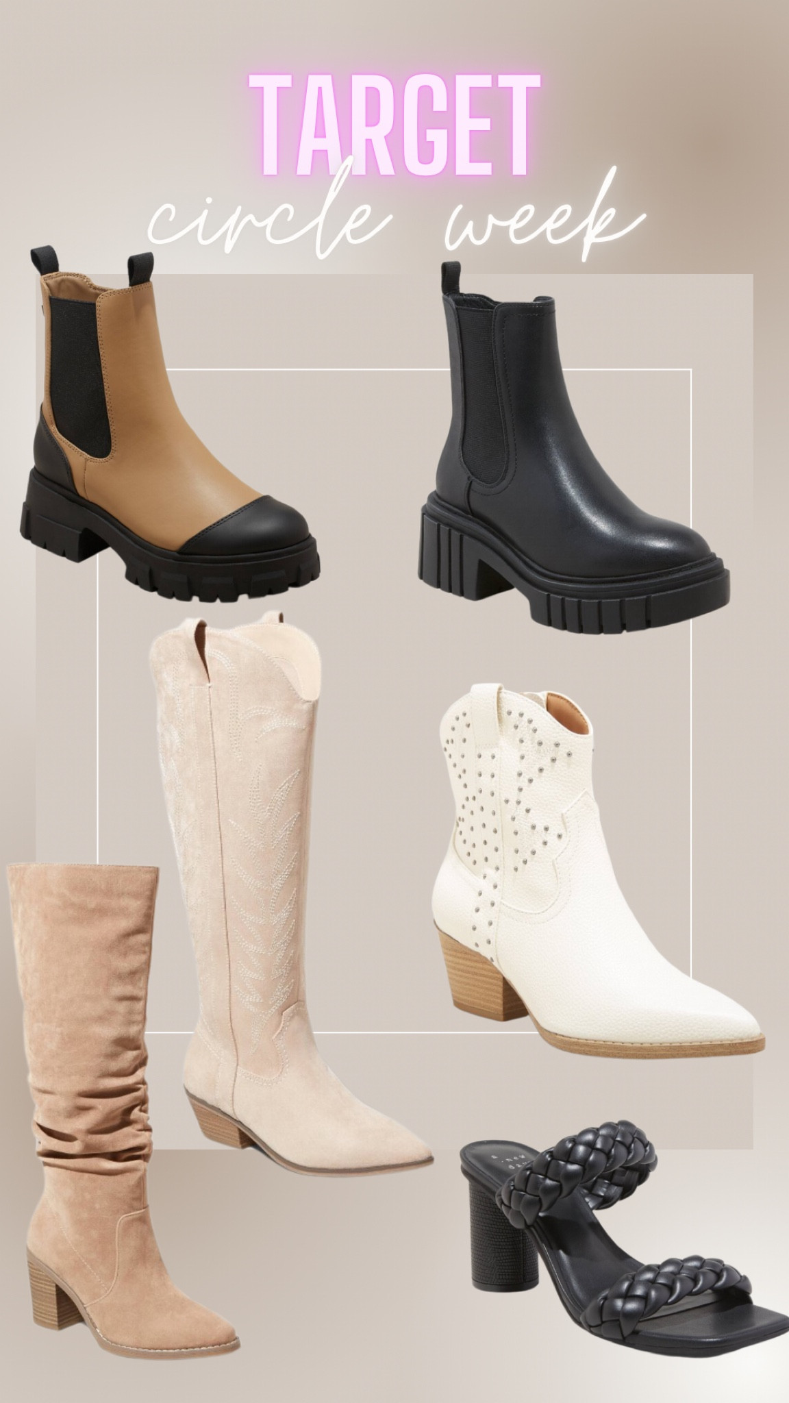 Target circle week 30% women’s shoes!

Here’s some of my tried and true faves and some new pairs I’m eyeing! 

Womens shoes
Target style
Fall style
Target sale
Target Circle 
Women’s boots
Women’s heels
Cowboy boots
Western boots
Fall boots
Women’s style
Target 

#LTKshoecrush #LTKfindsunder50