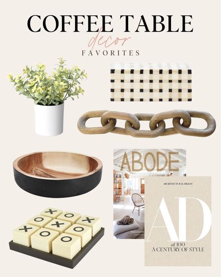 Coffee table decor favorites. I love these books and wood decorative chain. 

#LTKhome #LTKSeasonal #LTKstyletip