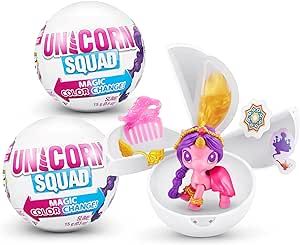 5 Surprise Unicorn Squad Series 7 (2 Pack) by ZURU Magic Color Change, Glowing Fairies, Collectib... | Amazon (US)
