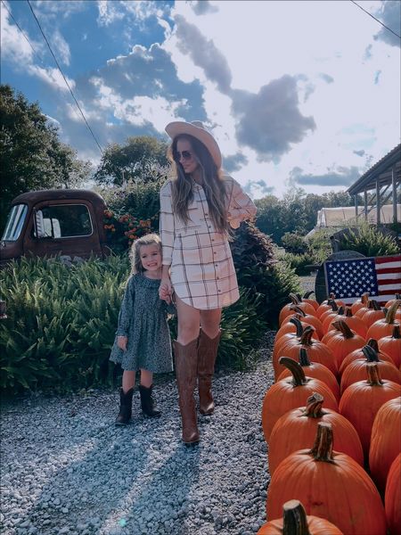Hello Gorgeous 🥰 My outfit fall outfit for heading to the pumpkin patch in Nashville. My plaid shirt dress is size XS and cowboy boots run TTS.

#falloutfit #nashvilleoutfit #mommyandme #pumpkinpatchoutfit #angelalanter

#LTKfamily #LTKSeasonal #LTKshoecrush