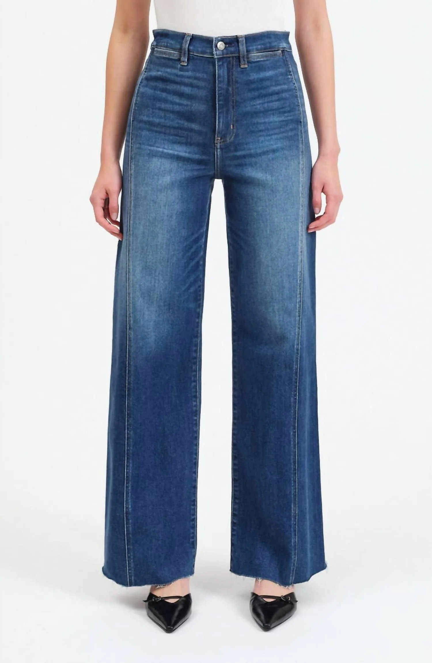 Far Out Straight Leg Jean In Waterfall | Shop Simon