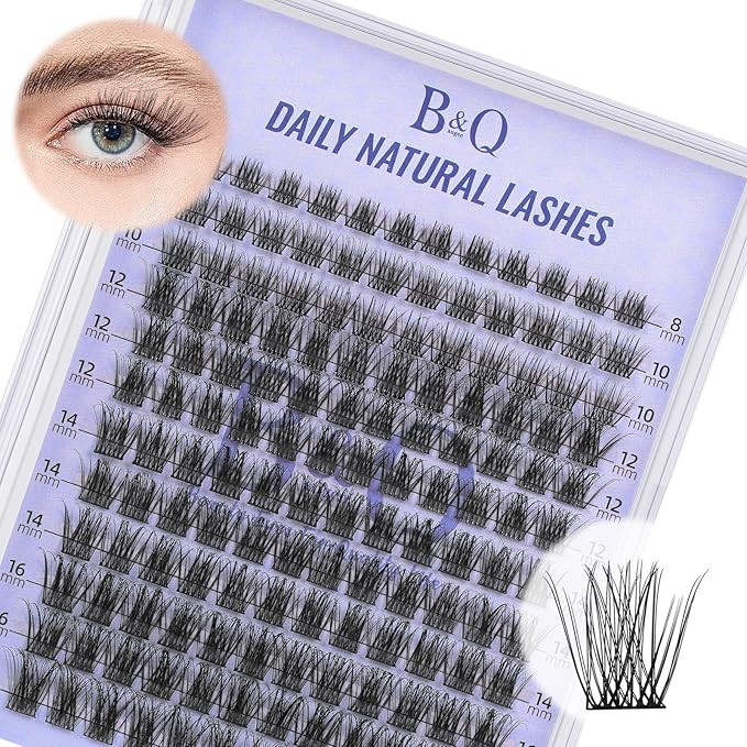 Lash Clusters Natural Cluster Eyelash Extensions 144 PCS Eyelash Clusters D Curl Z01 Individual L... | Amazon (US)