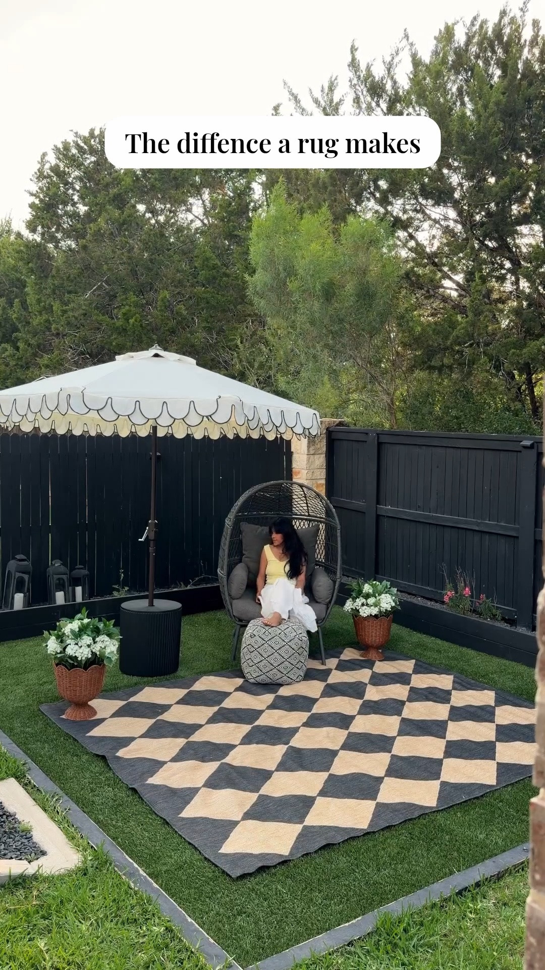 Love this outdoor rug from rug USA! It really anchored the space! It’s currently 50% off! I have it in the 8x10 

#gifted

#LTKHome #LTKSeasonal