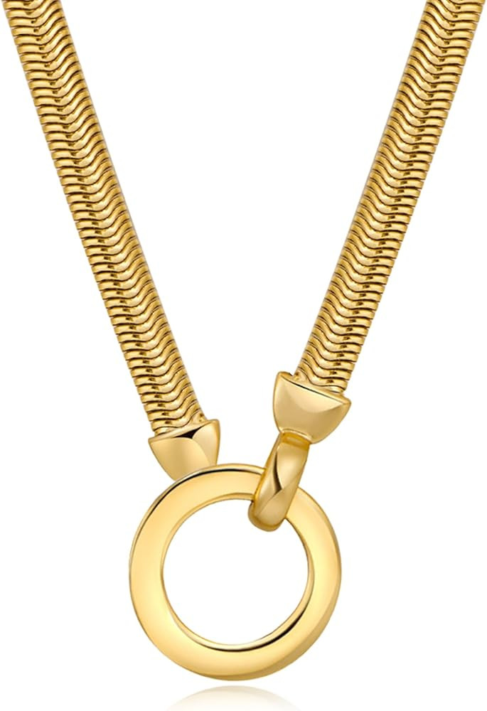 AllenCOCO Dainty Gold Necklace for Women Trendy, Cute Sister Necklaces, Sterling Silver and 14k G... | Amazon (US)