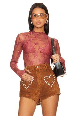 x Intimately FP Lady Lux Layering Top In Venetian Red | Revolve Clothing (Global)