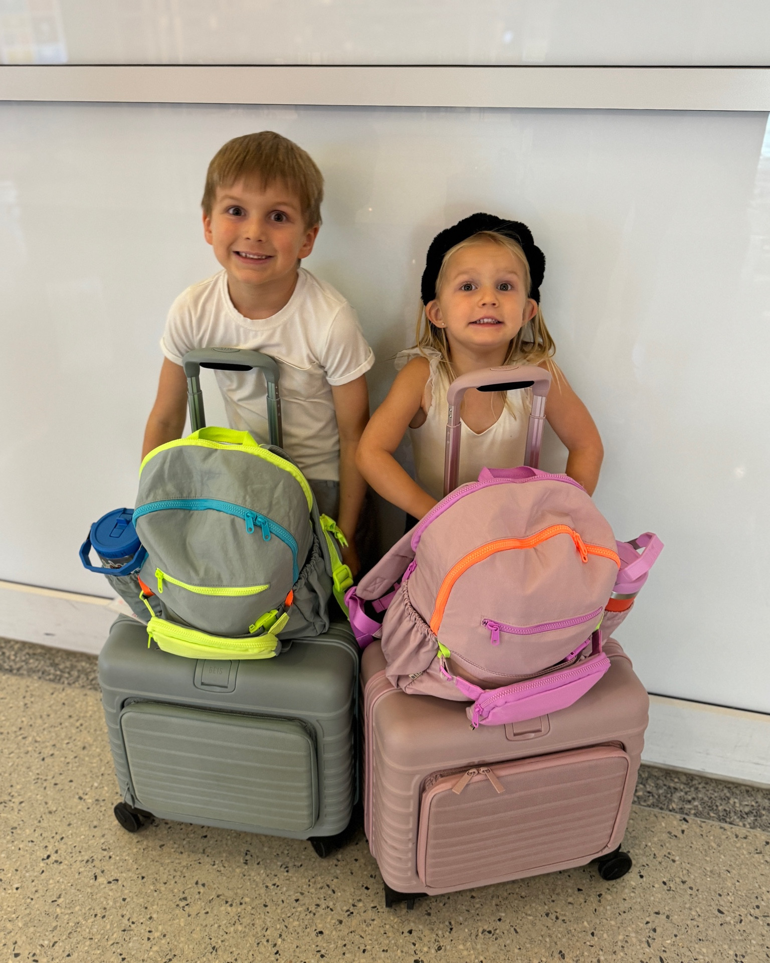 How to make travel easier with kids: this luggage set that they can pull! The backpack slips on the bag, so no more carrying their backpacks 👏

#beis #travel #kidtravel #onthego

#LTKKids #LTKFamily #LTKTravel