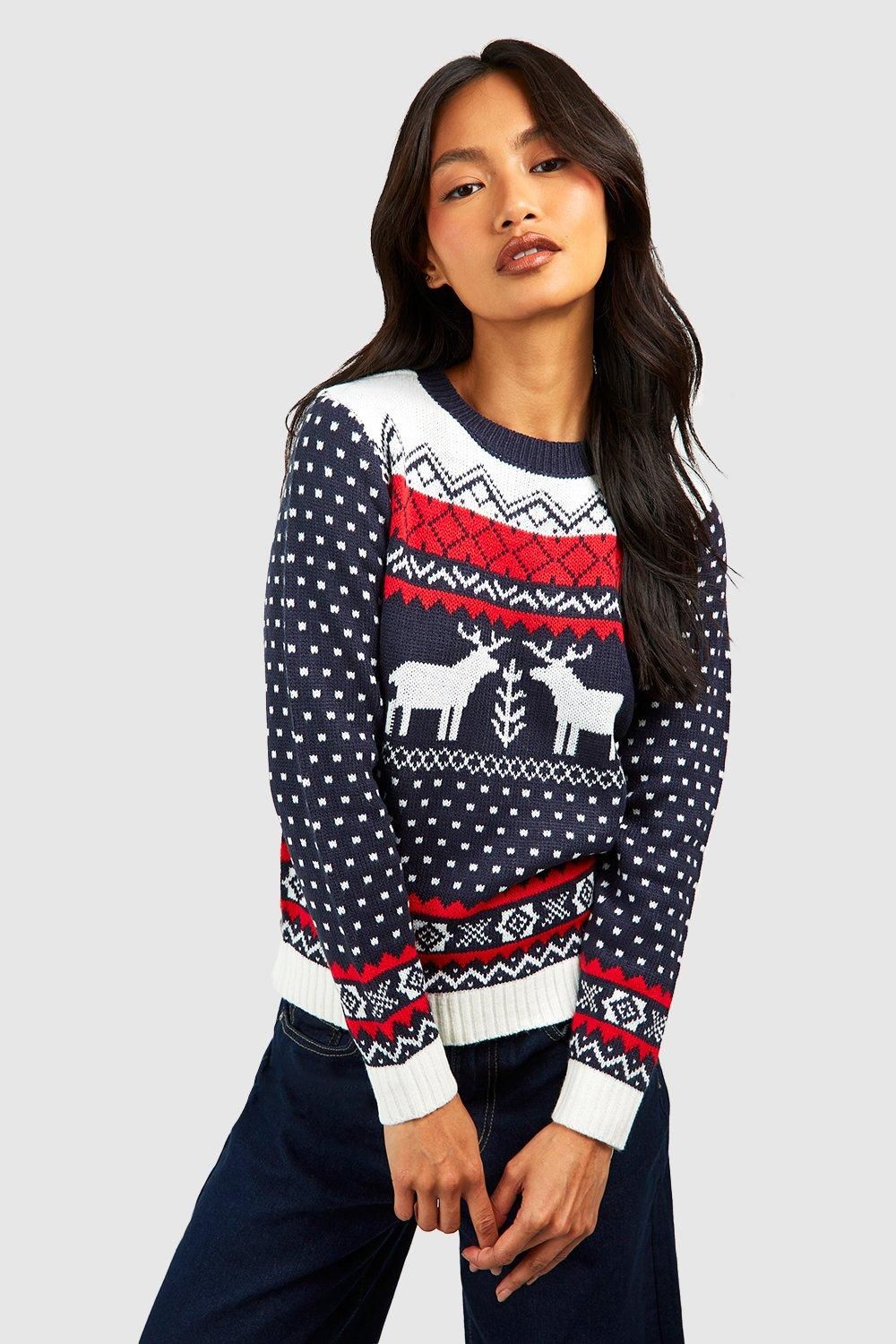 Fairisle Reindeer Christmas Jumper | Boohoo | Boohoo.com (UK & IE)