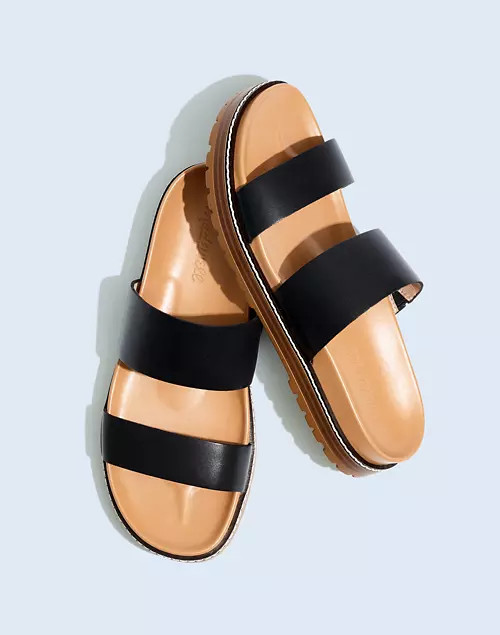 The Charley Double-Strap Slide Sandal | Madewell
