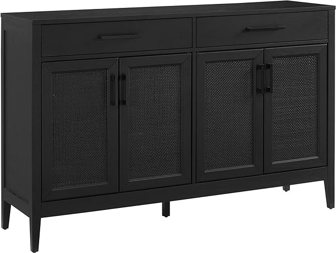 Crosley Furniture Milo Modern Sideboard Buffet Cabinet with Storage Cabinets and Drawers, Kitchen... | Amazon (US)