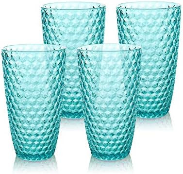 BELLAFORTE - Shatterproof Tritan Tall Tumbler Blue - 19oz, Set of 4, Laguna Beach Drinking Glasse... | Amazon (US)