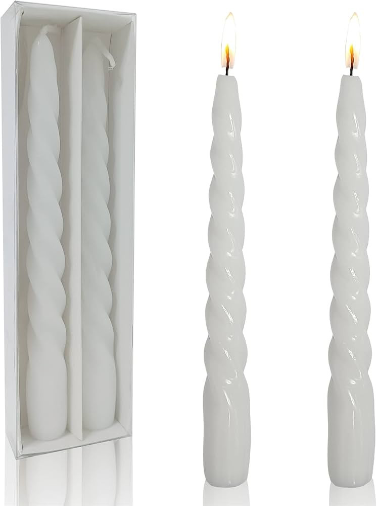 Handmade Candle Sticks Taper Candles - Gedengni 2pcs 7.3 Inch Twist Candlesticks for Table Decor ... | Amazon (US)