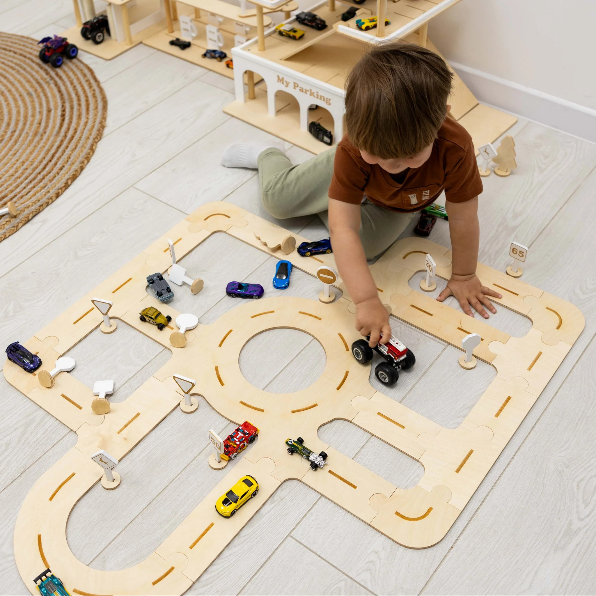 Wooden Car Track Toy | Enjoy The Wood Inc.