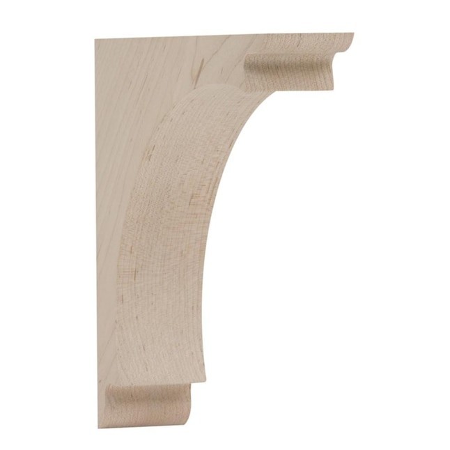 Waddell CR311 1.75-in x 7-in x 7-in Unfinished Poplar Wood Corbel | Lowe's