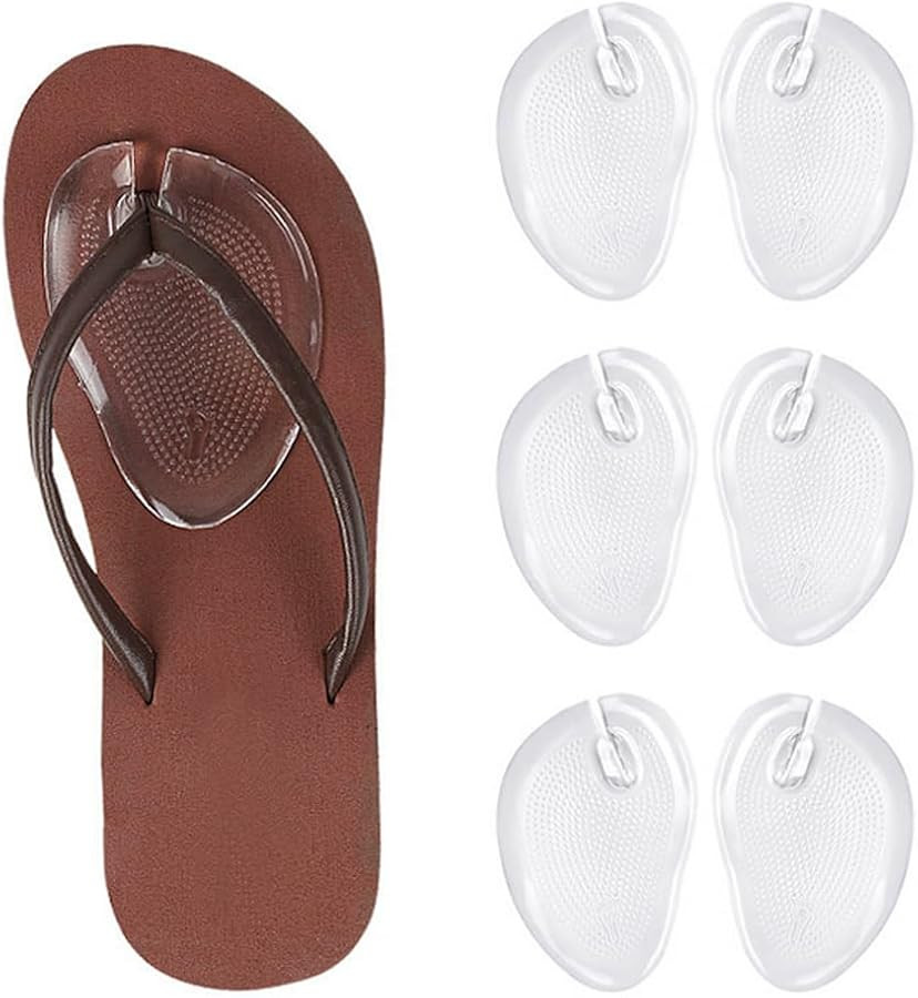 3Pair Silicone Gel Thong Sandal Cushions Pad Flip Flop Anti-Wear Toe Protectors Non-Slip Forefoot... | Amazon (CA)