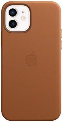 Apple Leather Case with MagSafe (for iPhone 12 and iPhone 12 Pro) - Saddle Brown | Amazon (US)