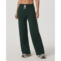 Vuori Halo Essential Wideleg Pants | Evergreen Heather | Small | Vuori Clothing (US & Canada)