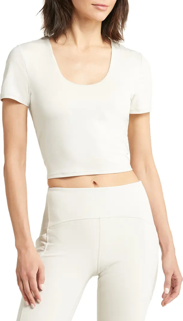 Zella Scoop Neck Support T-Shirt | Nordstrom | Nordstrom