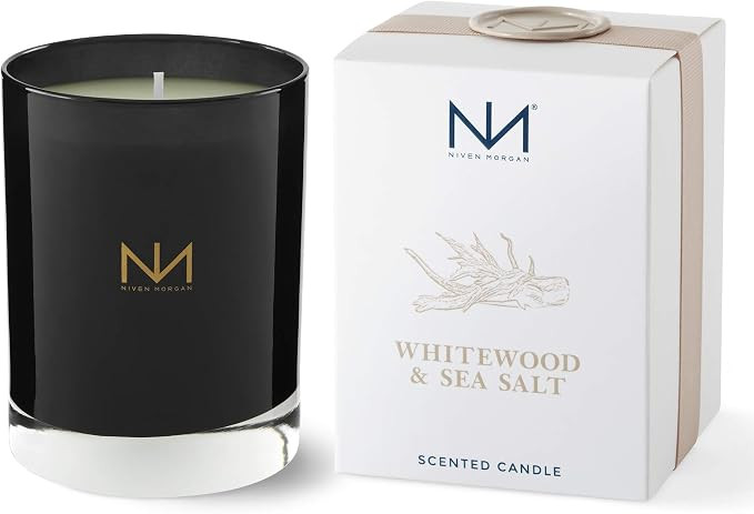 Niven Morgan Whitewood & Sea Salt Fragrant Candle | Amazon (US)