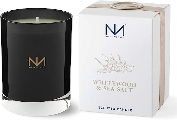 Niven Morgan Whitewood & Sea Salt Fragrant Candle | Amazon (US)