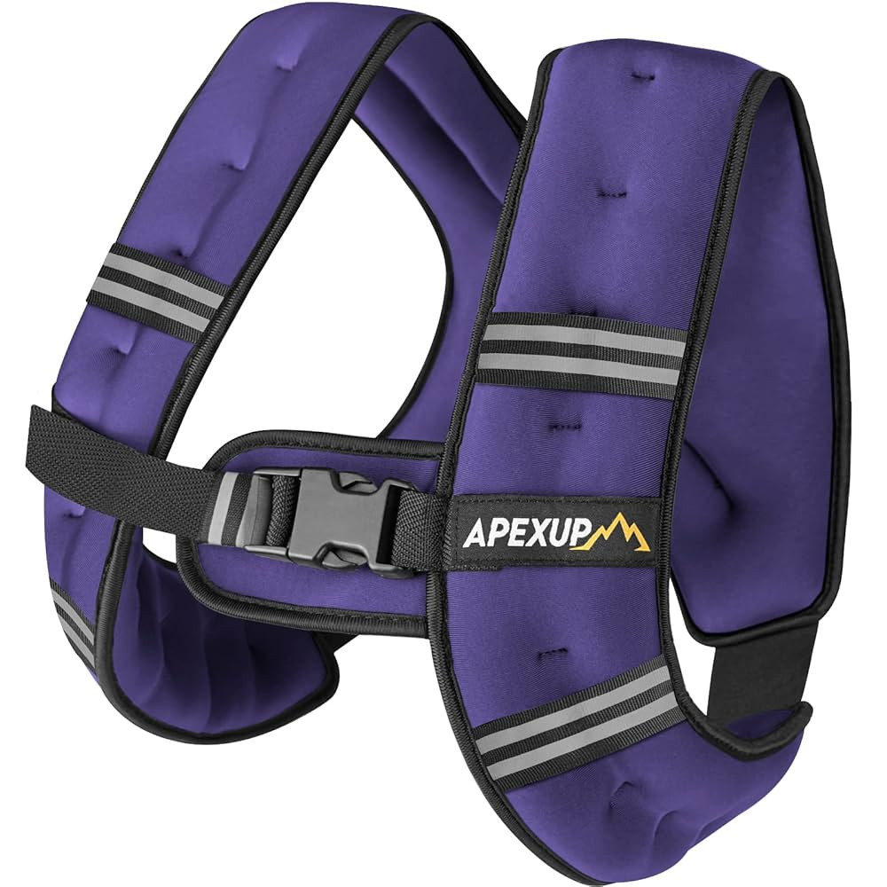 APEXUP Weighted Vest with 5lbs/10lbs/15lbs/20lbs/25lbs/30lbs Weights and Reflective Stripe, Weigh... | Amazon (US)
