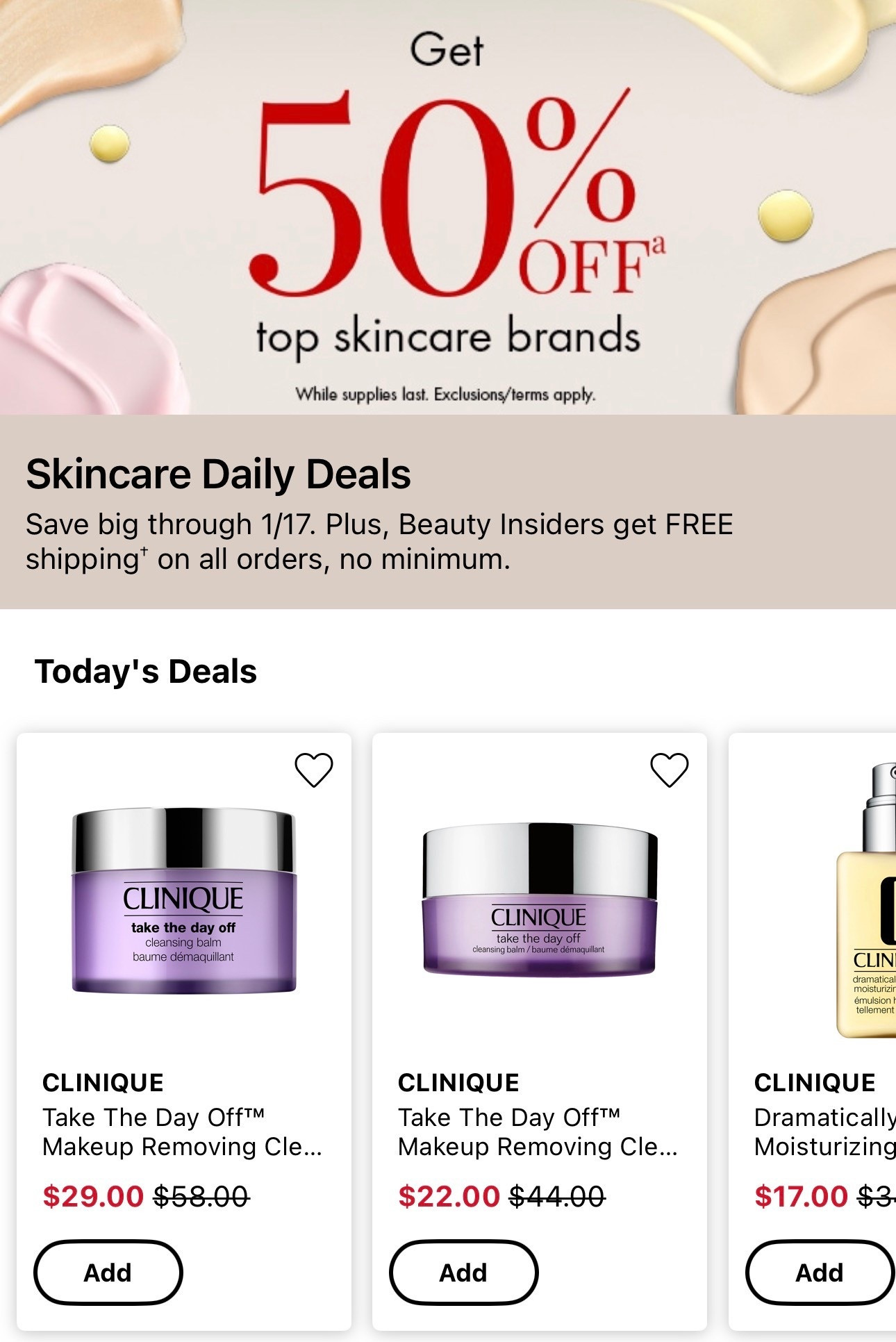 50% off all Clinique for ONE DAY SALE
#skincare 

#LTKselfcare #LTKBeauty #LTKSaleAlert