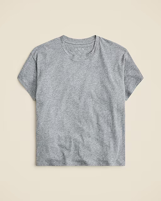 Feather jersey cropped T-shirt | J. Crew US