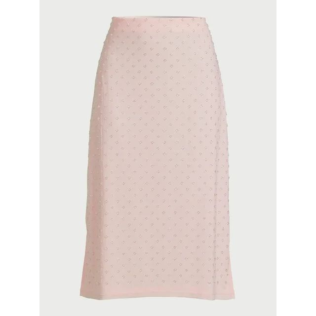 Scoop Women’s Crystal Mesh Skirt, Sizes XS-XXL | Walmart (US)