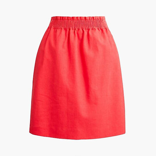 Linen-cotton city skirt | J.Crew Factory