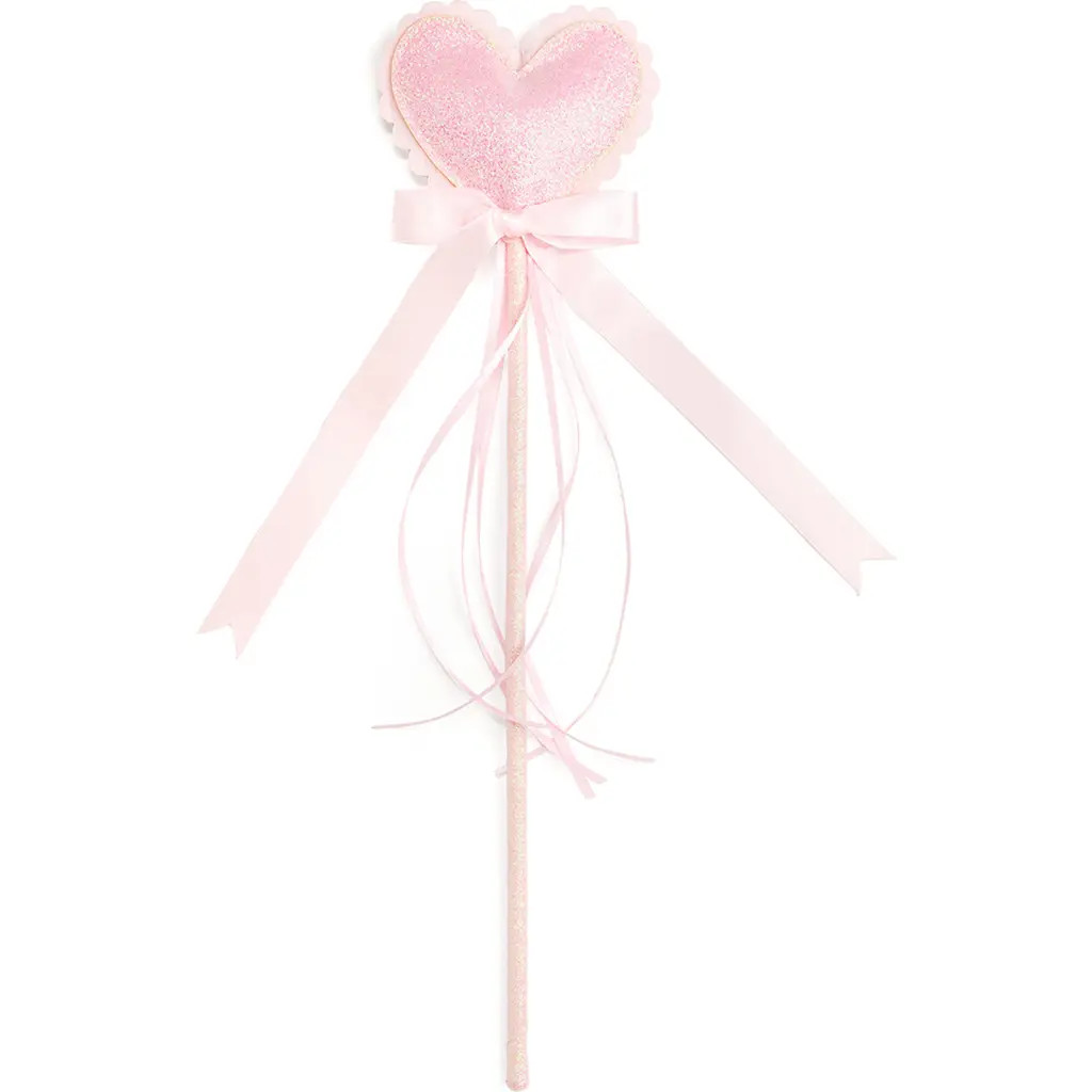 Sweet Wink Scalloped Glitter Heart Wand in Pink at Nordstrom | Nordstrom