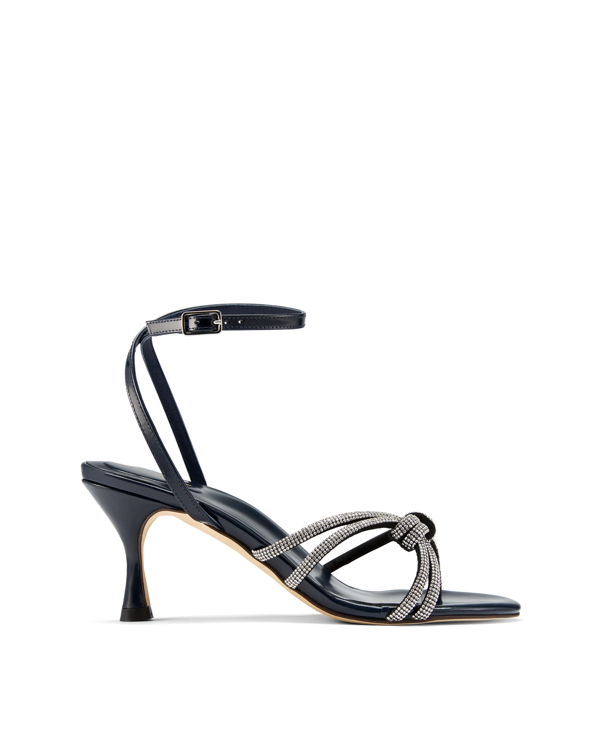 Dani: Midnight Abrasivato with Crystals | Inez Shoes, LLC