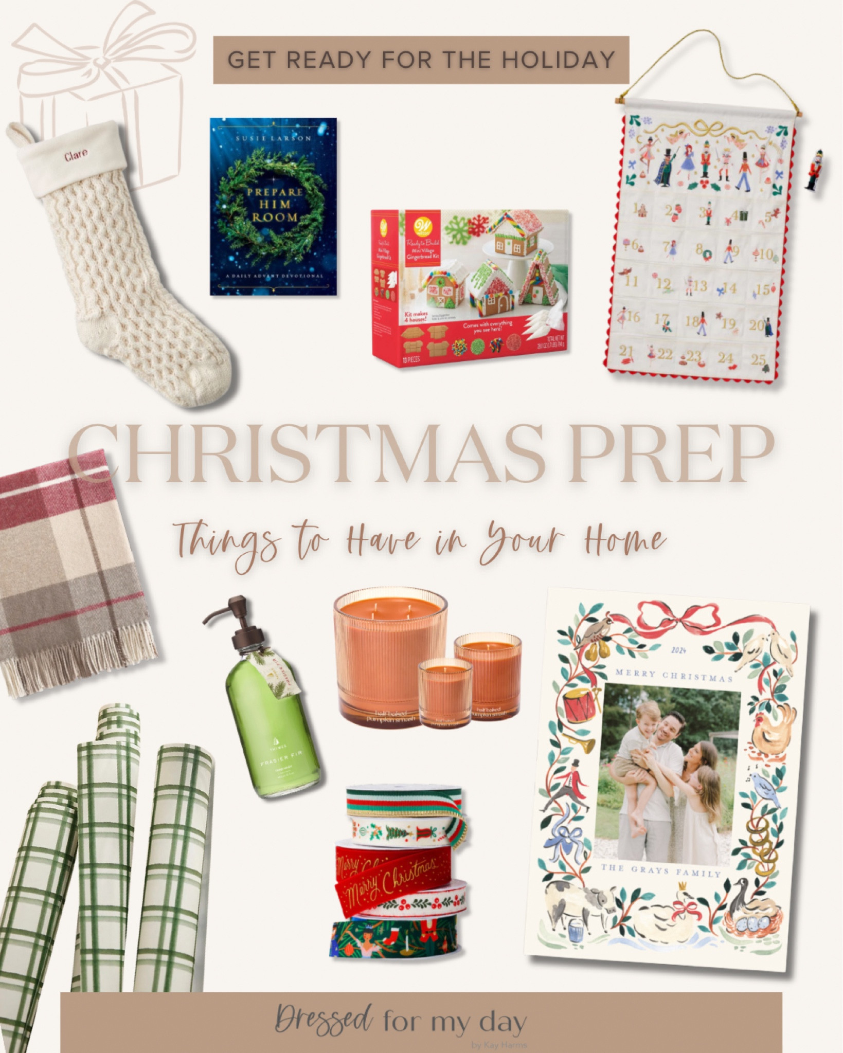 Have you ordered your family Christmas cards yet? Minted is the perfect place to get them! 
I’ve gathered up all the things I love in order to have my home look and feel ready for the upcoming holiday. Stock up now on wrapping paper, ribbon, blankets, hand soaps and more! Don’t forget an advent calendar! 

#LTKGiftGuide #LTKHoliday #LTKSeasonal