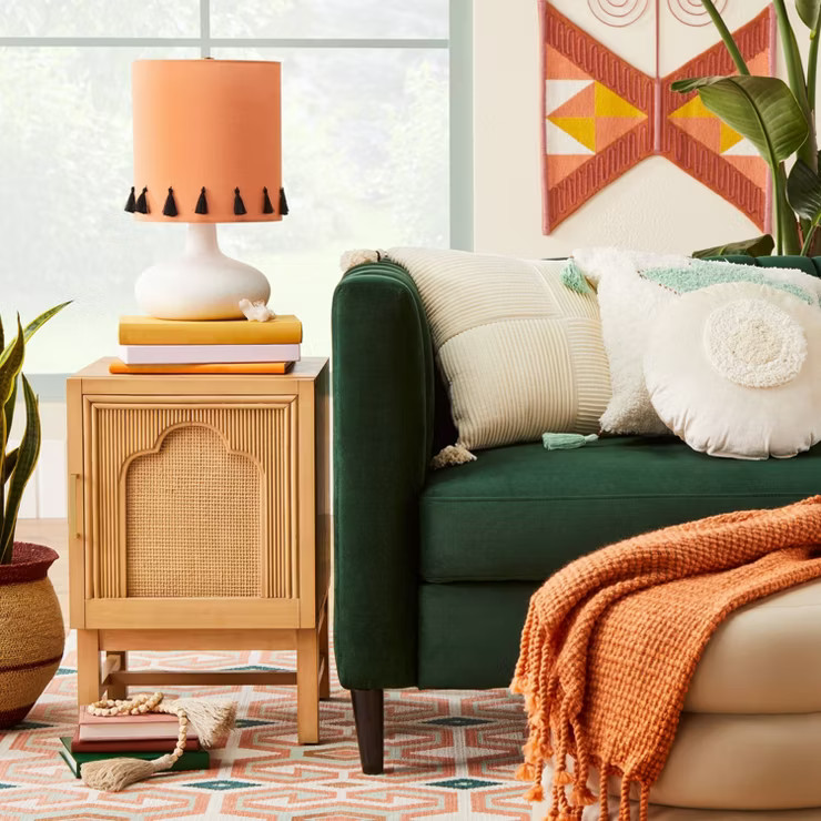 Reseda Pencil Rattan Side Table Natural - Opalhouse™ designed with Jungalow™ | Target