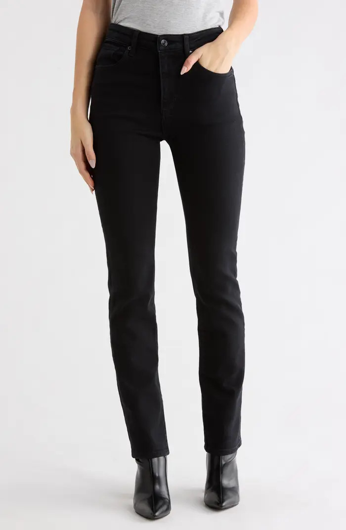 FRAME The Pencil Crop High Waist Slim Straight Leg Jeans | Nordstromrack | Nordstrom Rack
