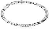 Amazon Essentials Plated Sterling Silver Mesh Chain Bracelet | Amazon (US)