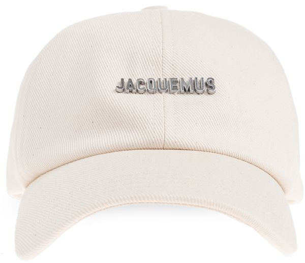 Jacquemus Logo Plaque Curved Peak Cap | Cettire Global