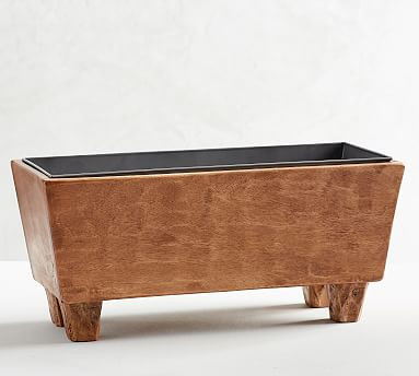 Blonde Mango Wood Wine Trough | Pottery Barn (US)