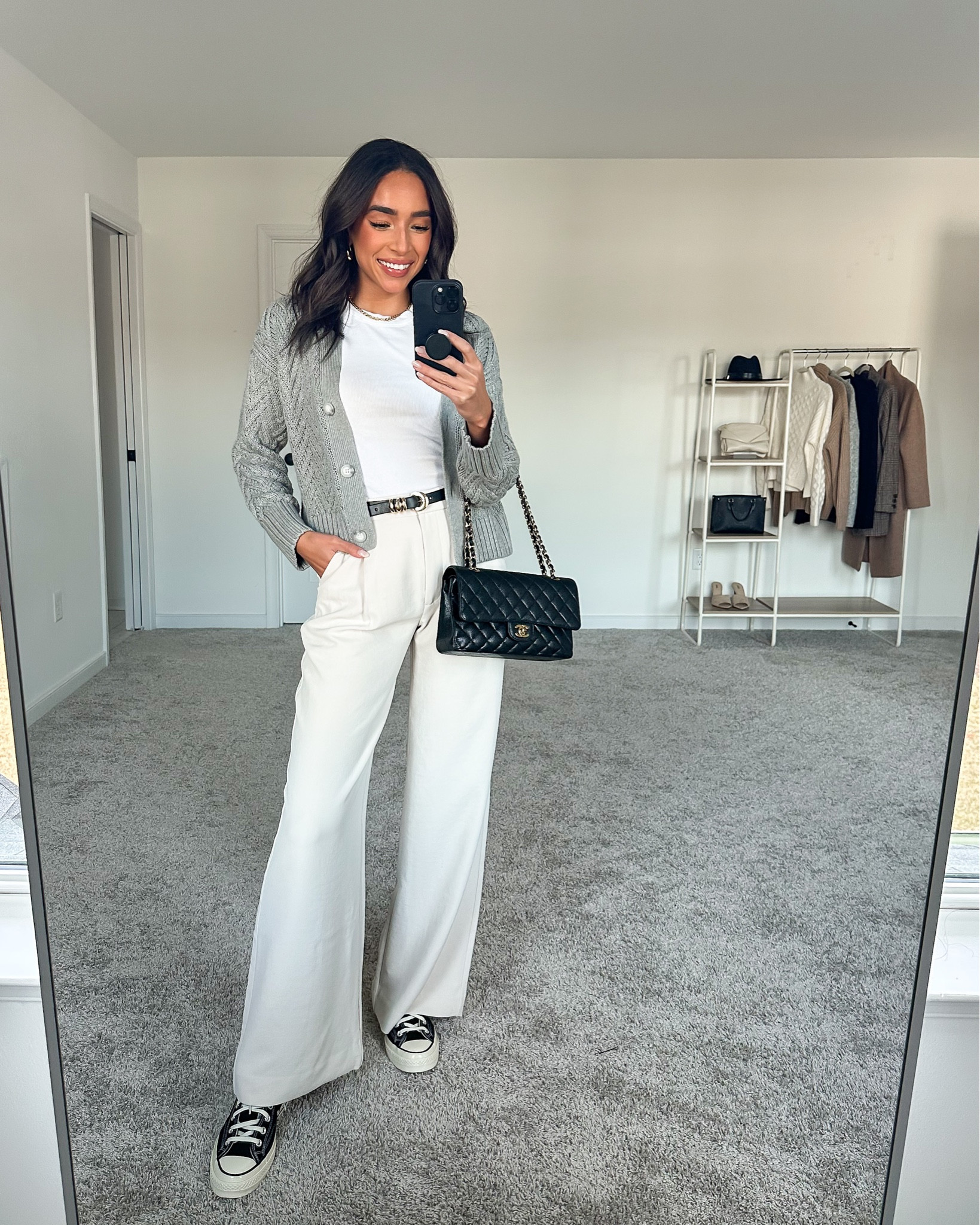 Abercrombie 25% OFF code AFLTK! Size Small white tank, Small cardigan, 26 long cream trousers







Spring outfits
Casual outfit
Trousers outfit
How to style trousers
Sneakers outfit 

#LTKSale #LTKstyletip #LTKunder100