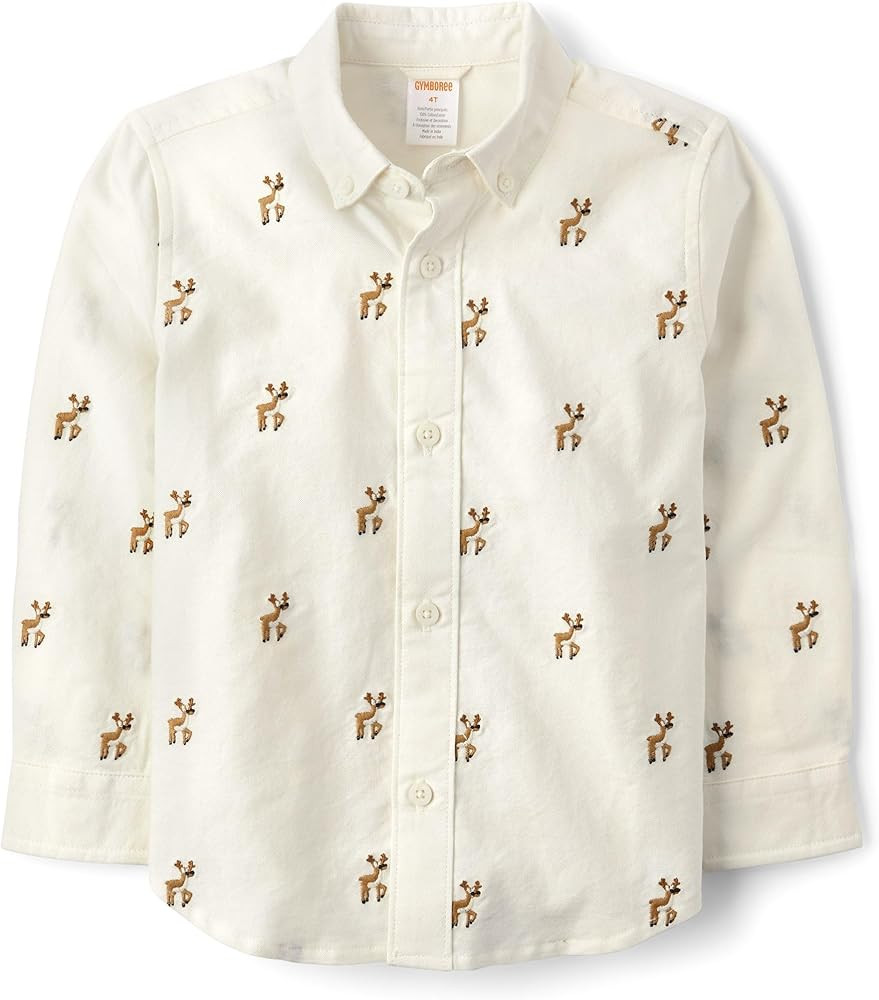 Gymboree Girls and Toddler Long Sleeve Button Up Shirt | Amazon (US)