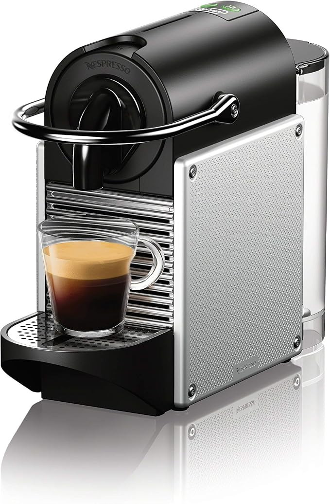 Nespresso Pixie Espresso Machine by De'Longhi, 1100ml, Aluminum,Silver | Amazon (US)