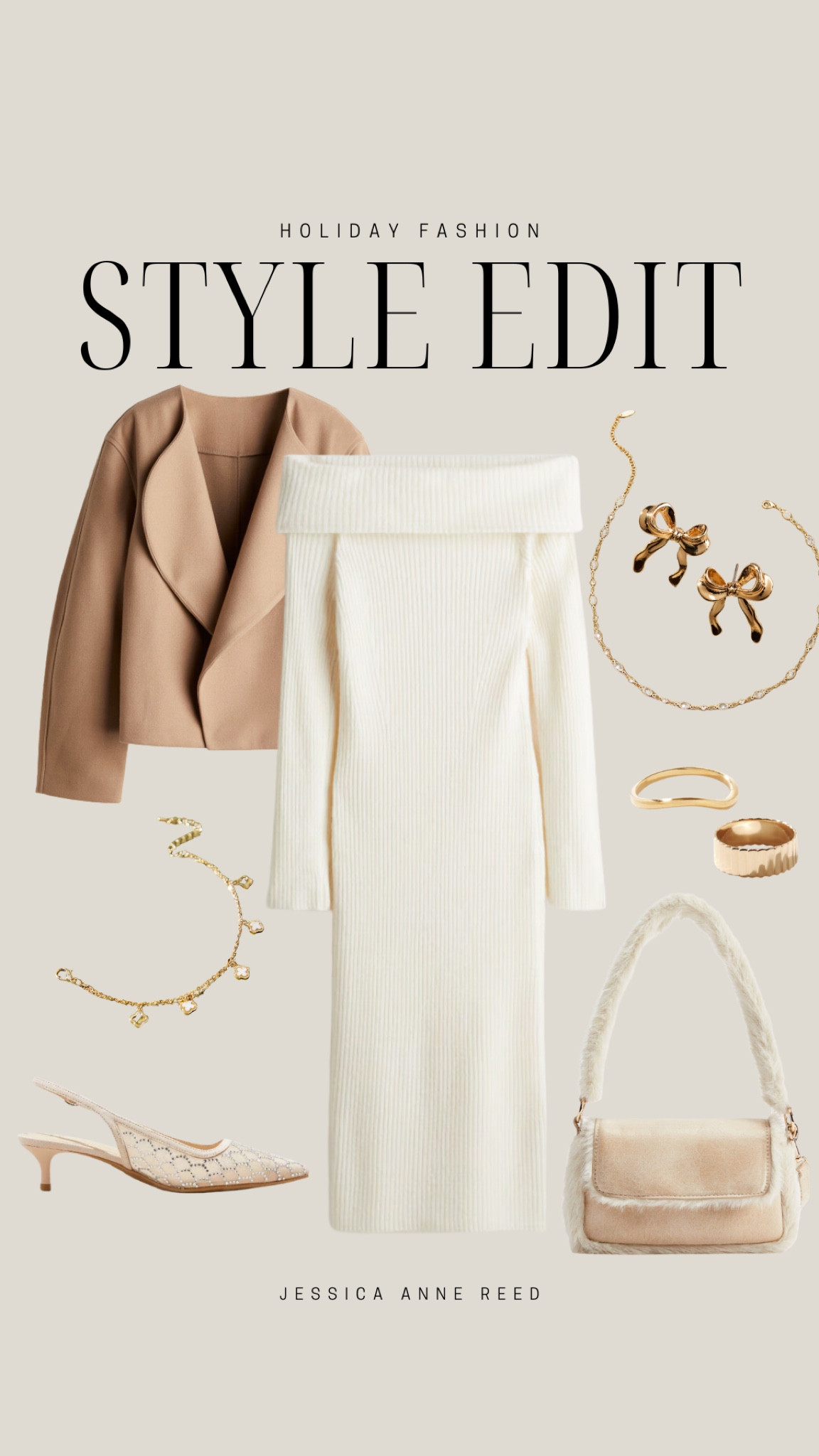 Holiday fashion style edit! 



Christmas party, women’s fashion, affordable fashion, off the shoulder sweater dress, jacket, jewelry, heels 

#LTKStyleTip #LTKParties #LTKShoeCrush