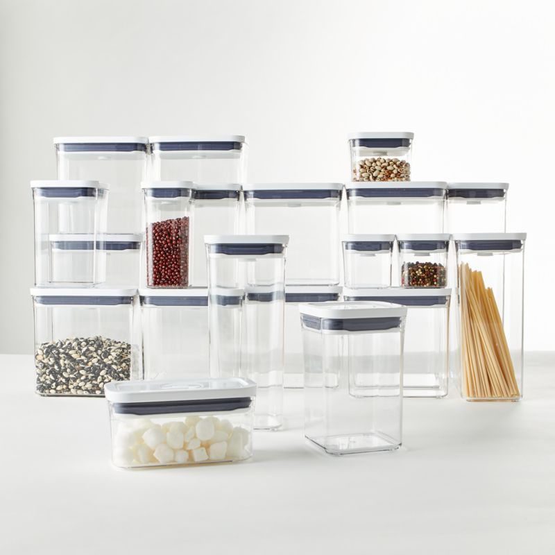 OXO POP 20-Piece Airtight Food Storage Container Set + Reviews | Crate & Barrel | Crate & Barrel