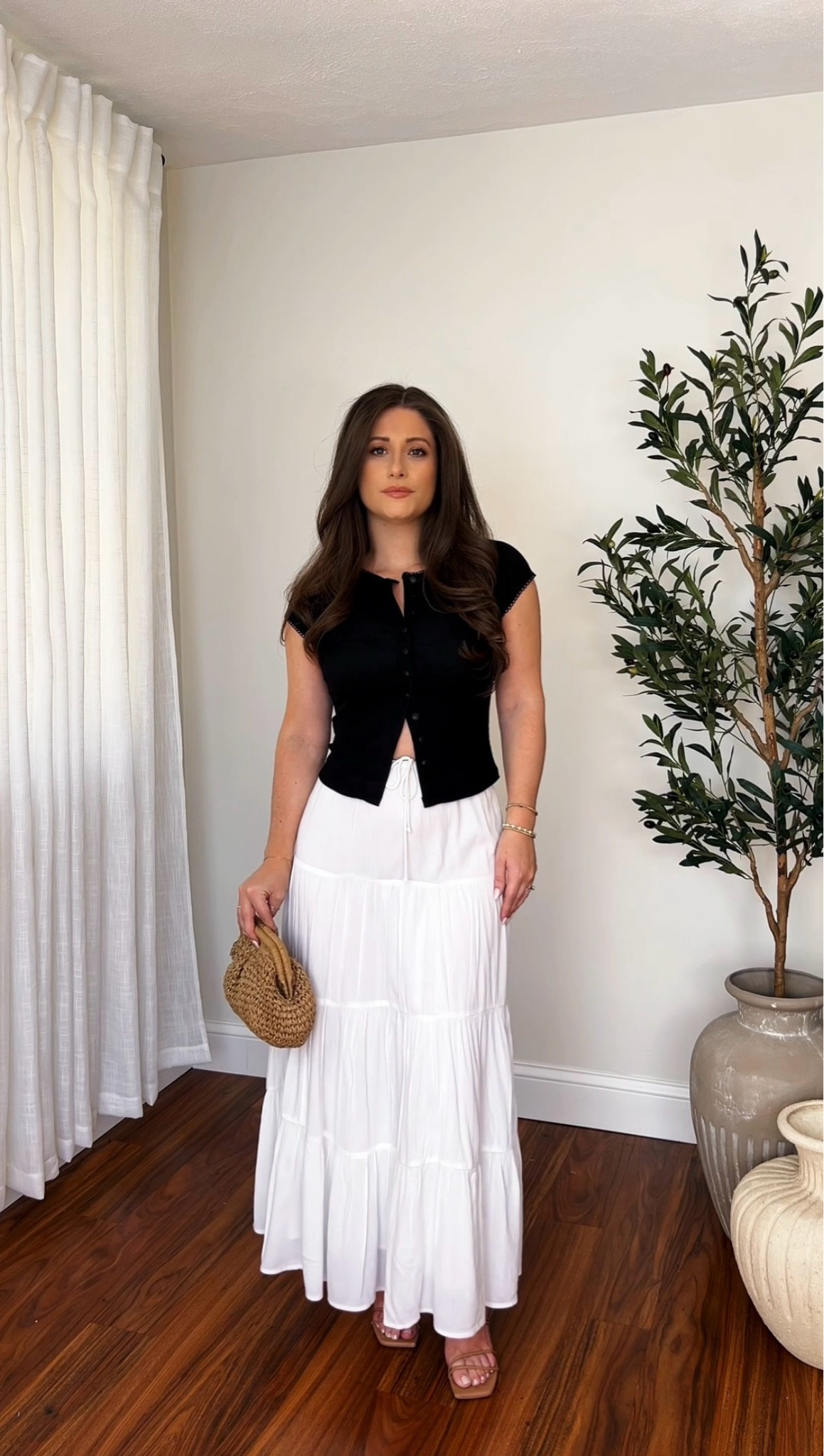 Maxi skirt styling for spring 🌷 I’m 5’1 wearing size small in the top / skirt is sold out - linked some similar ones 

#LTKPetite #LTKootd #LTKSeasonal