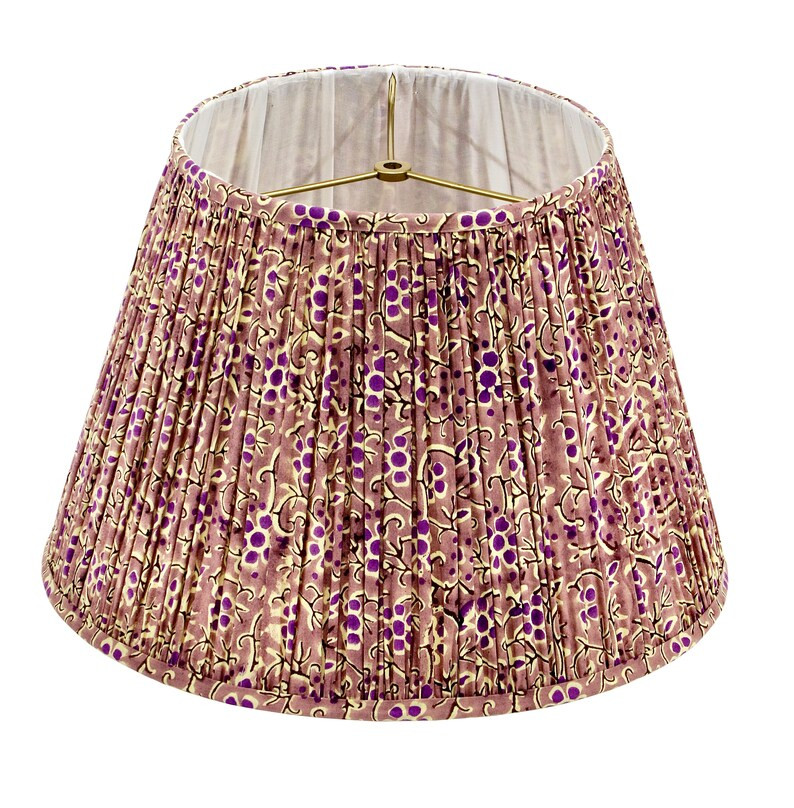 Violet Purple Flower Pleated Empire Lamp Shade Evelyn - Etsy | Etsy (US)