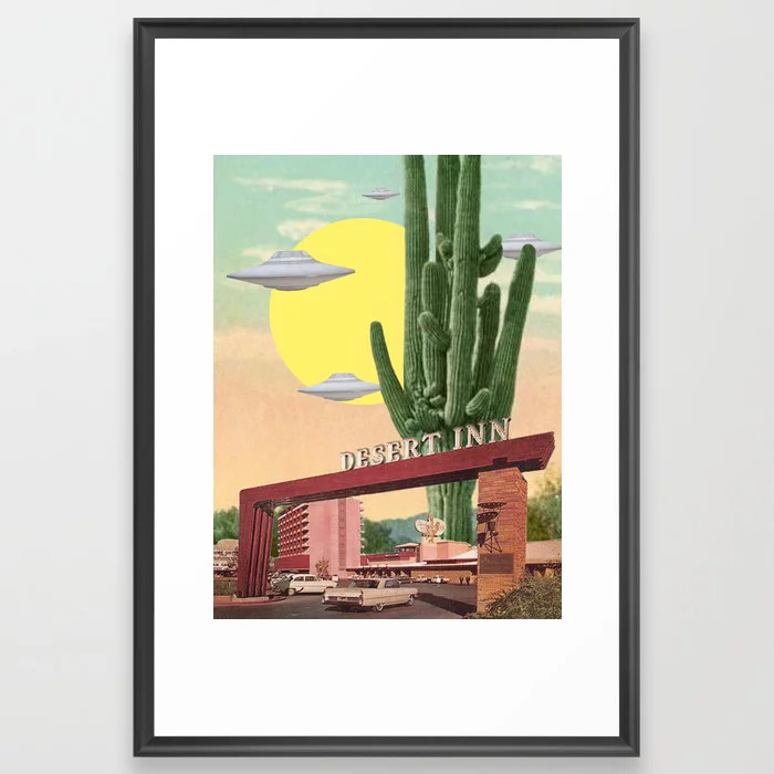 Desert Inn Framed Art Print by MsGonzalez | Society6