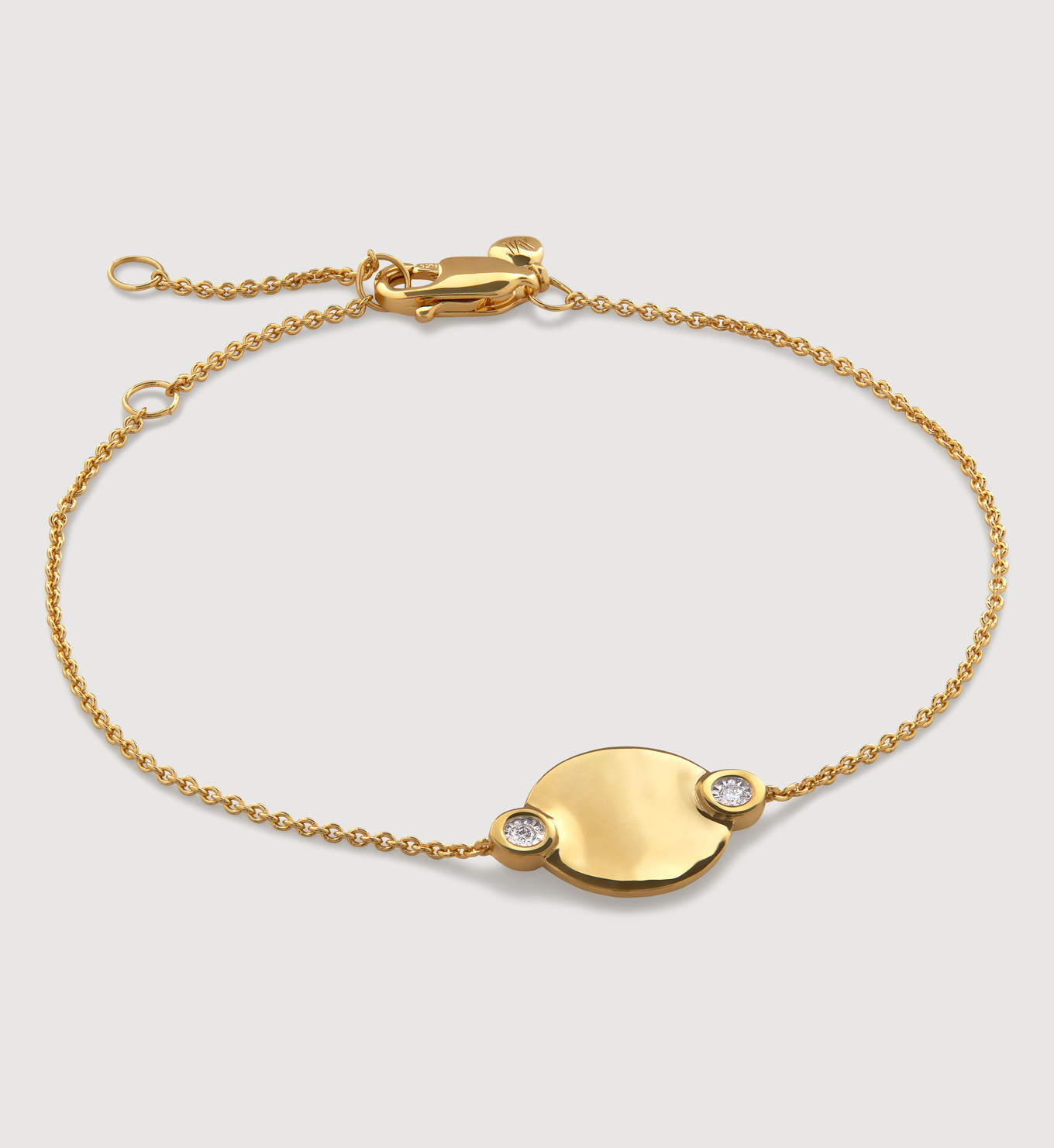 Diamond Round Chain Bracelet | Monica Vinader (Global)