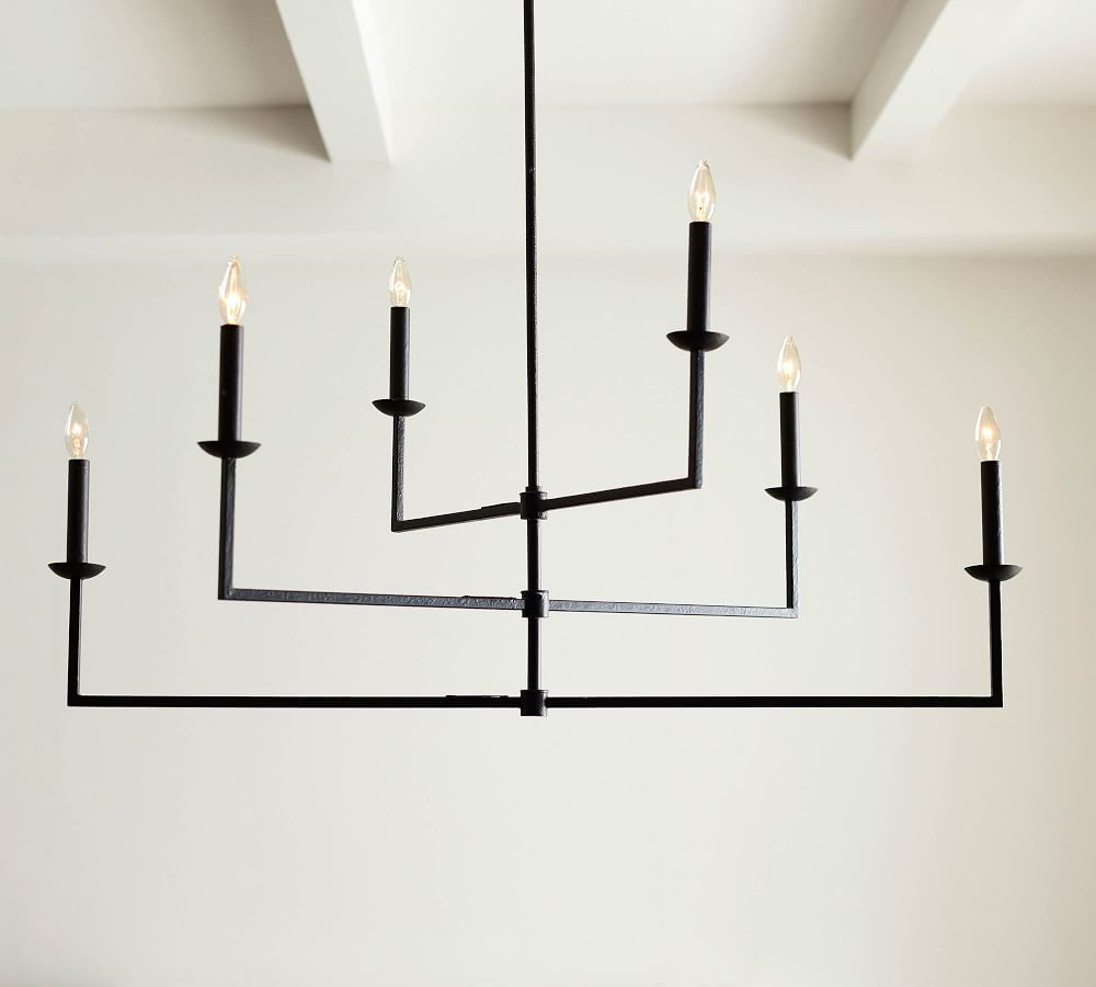 Remington Iron Mobile Chandelier | Pottery Barn (US)