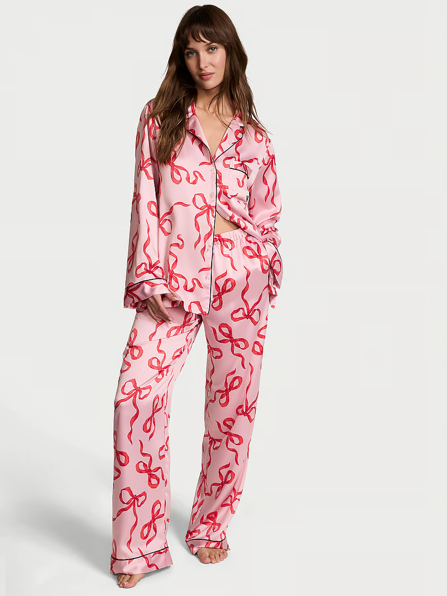 Buy Satin Long Pajama Set - Order Pajamas Sets online 5000000279 - Victoria's Secret US | Victoria's Secret (US / CA )